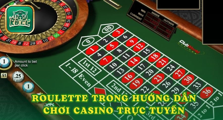 Roulette trong hướng dẫn chơi casino trực tuyến